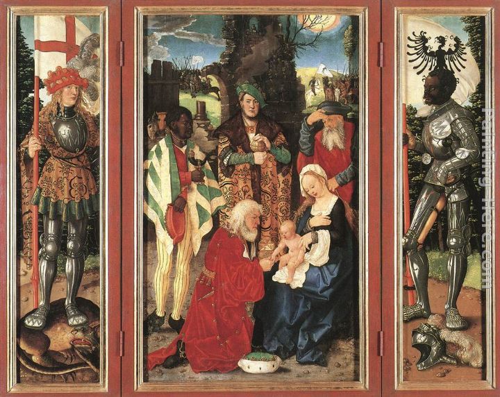 Adoration of the Magi painting - Hans Baldung Adoration of the Magi art painting